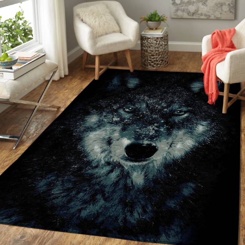 Wolf 7 – Animals Area Rug Carpet