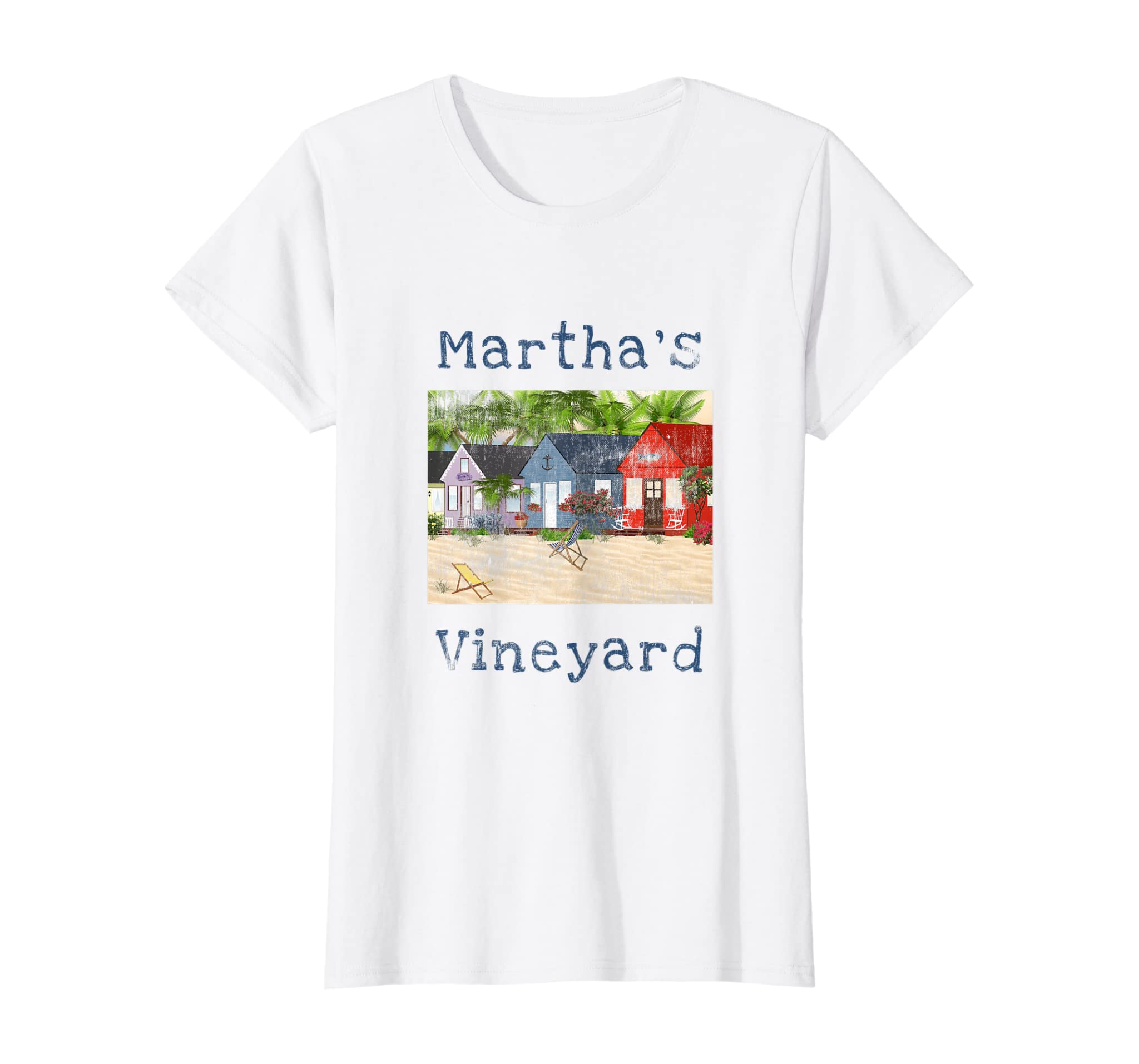 Womens Martha’s Vineyard Beach House Island Summer Vacation Cape T-Shirt