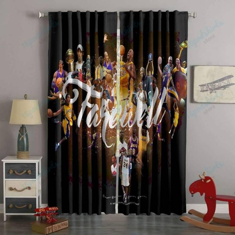 3D Printed Kobe Bryant Style Custom Living Room Curtains