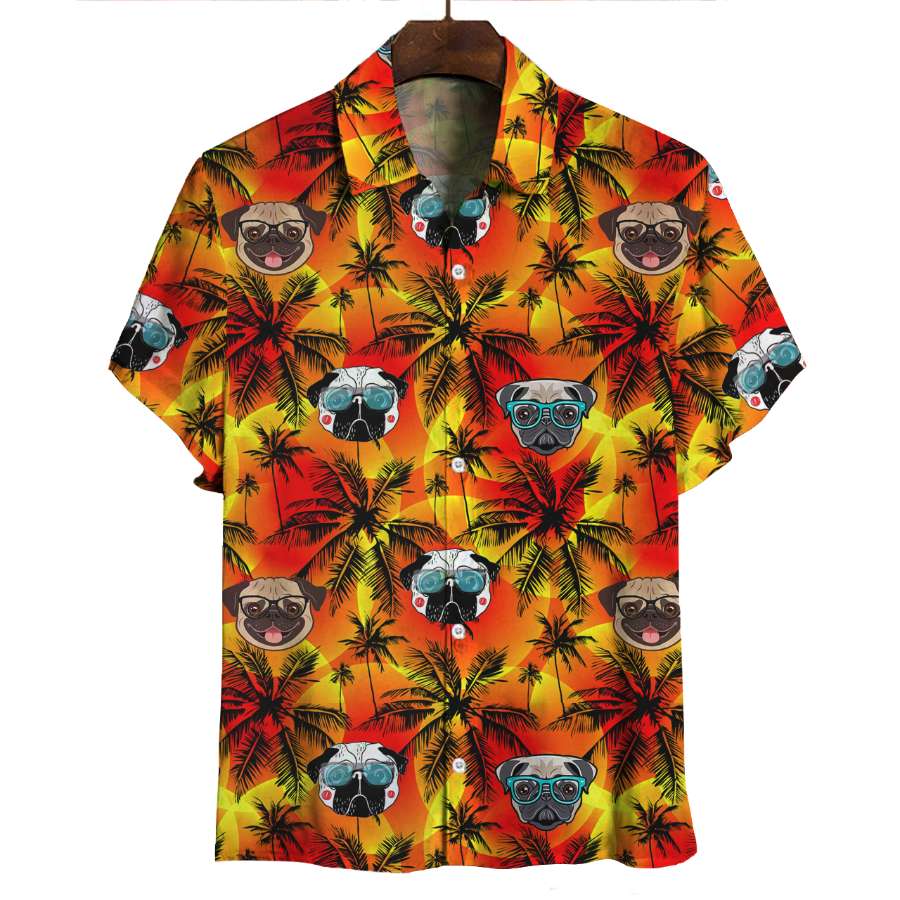 Aloha Hawaii Pug Shirt Ha37778