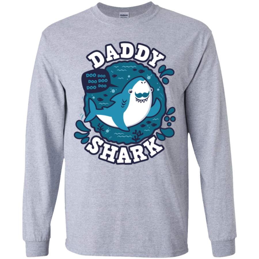 Shark Family trazo – Daddy Youth Long Sleeve T-Shirt