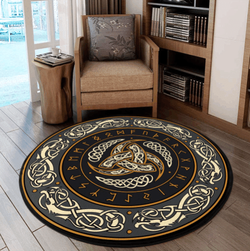 LIMITED EDITION – VIKING FOR FANS – ROUND RUG 5593A