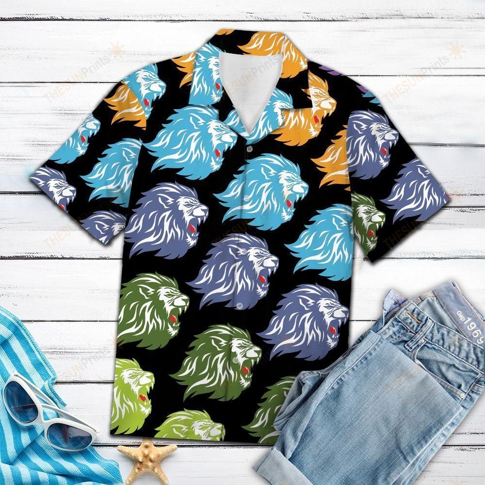 Awesome Lion Hawaiian Shirt Ha57386