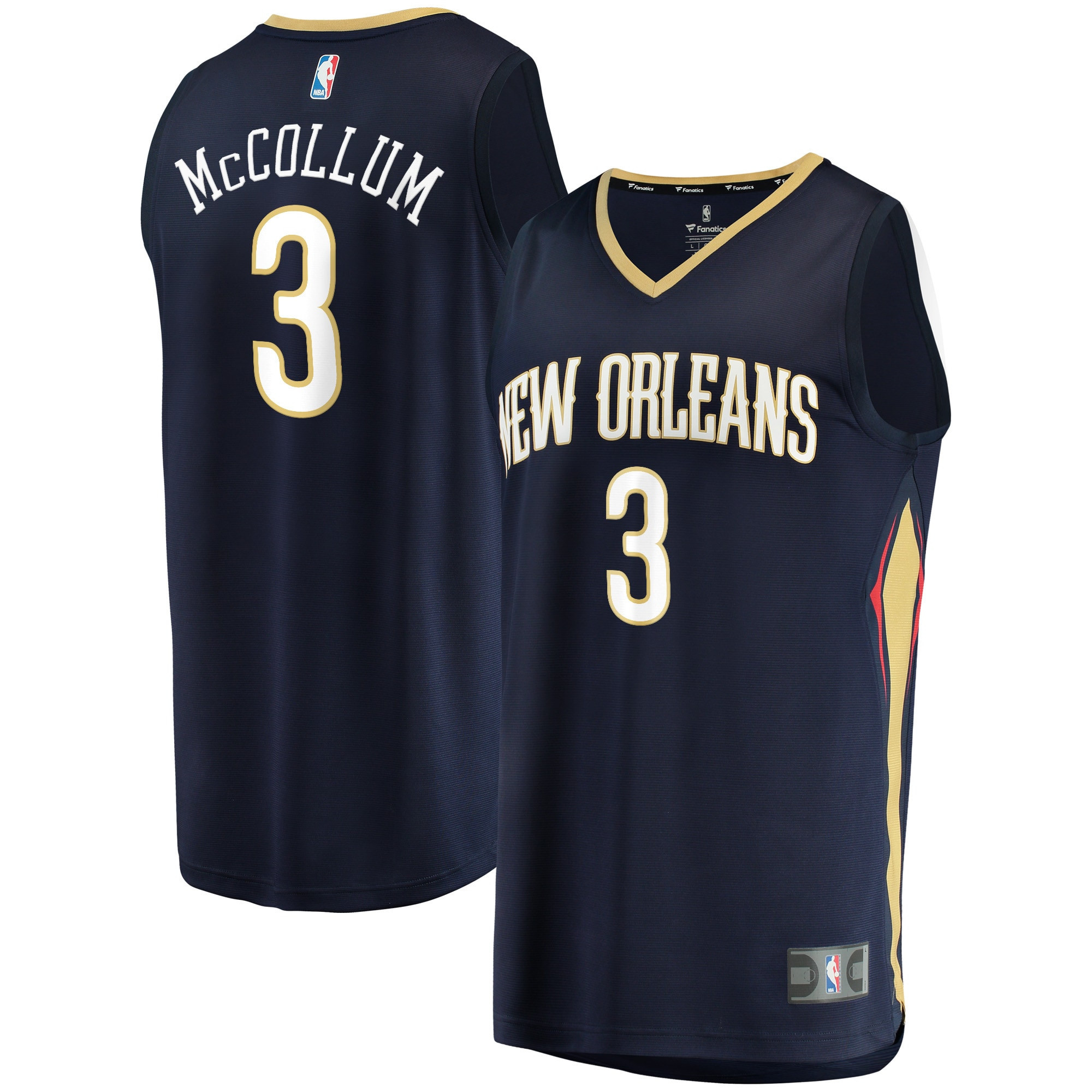 C.j. Mccollum New Orleans Pelicans Fanatics Branded 2021/22 Fast Break Replica Player Jersey Navy – Icon Edition NBA