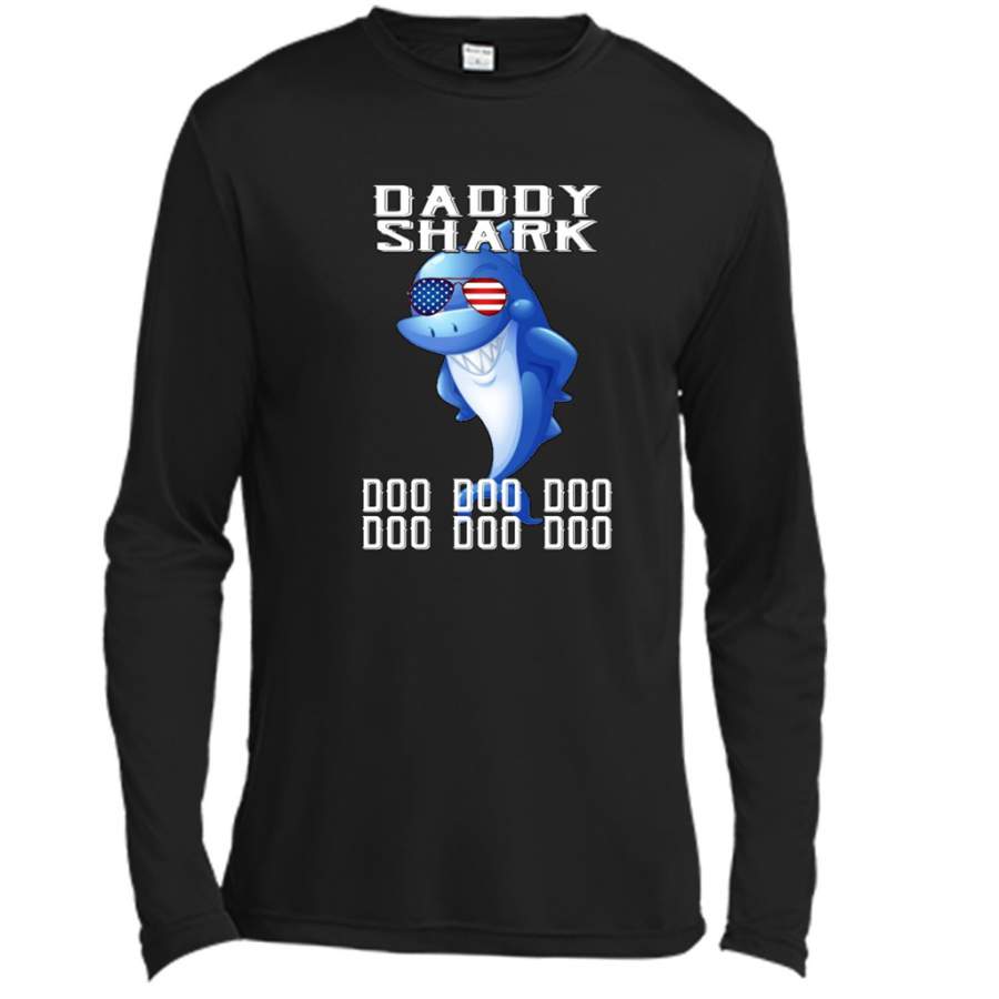 Daddy Shark Doo Doo Doo 5 – Canvas Long Sleeve Shirt