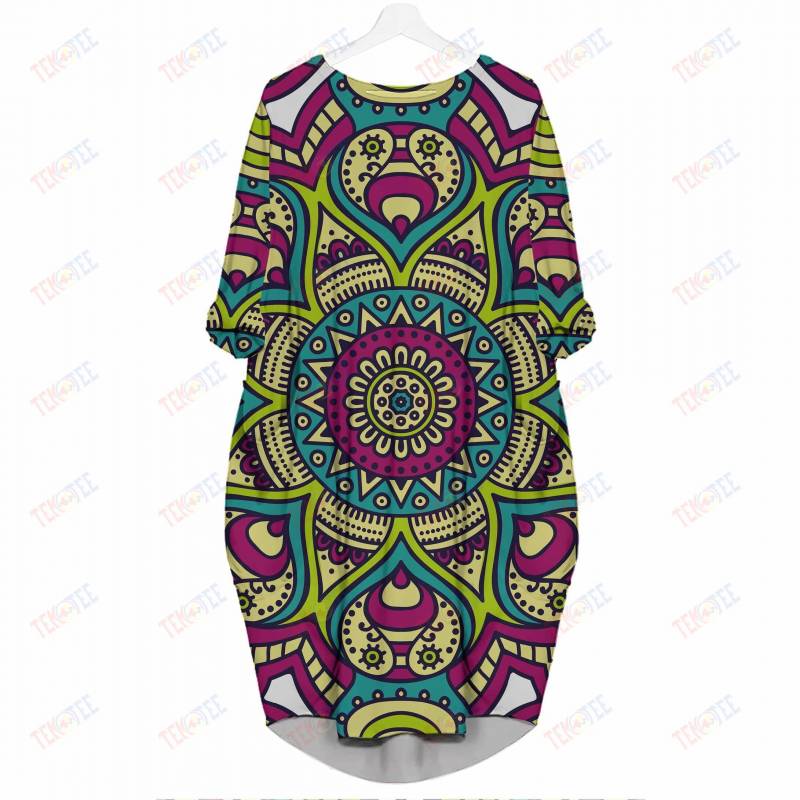 Temotee Ethnic Floral 5 – Beautiful Woman 3D Pocket Dress Afro Girl Shirt African American Woman Gift Idea TMT5320