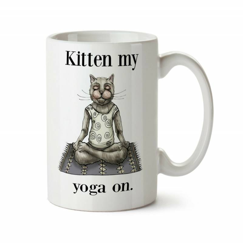 Kitten My Yoga On Cat New Coffee Tea Mug  11 oz mugs mug