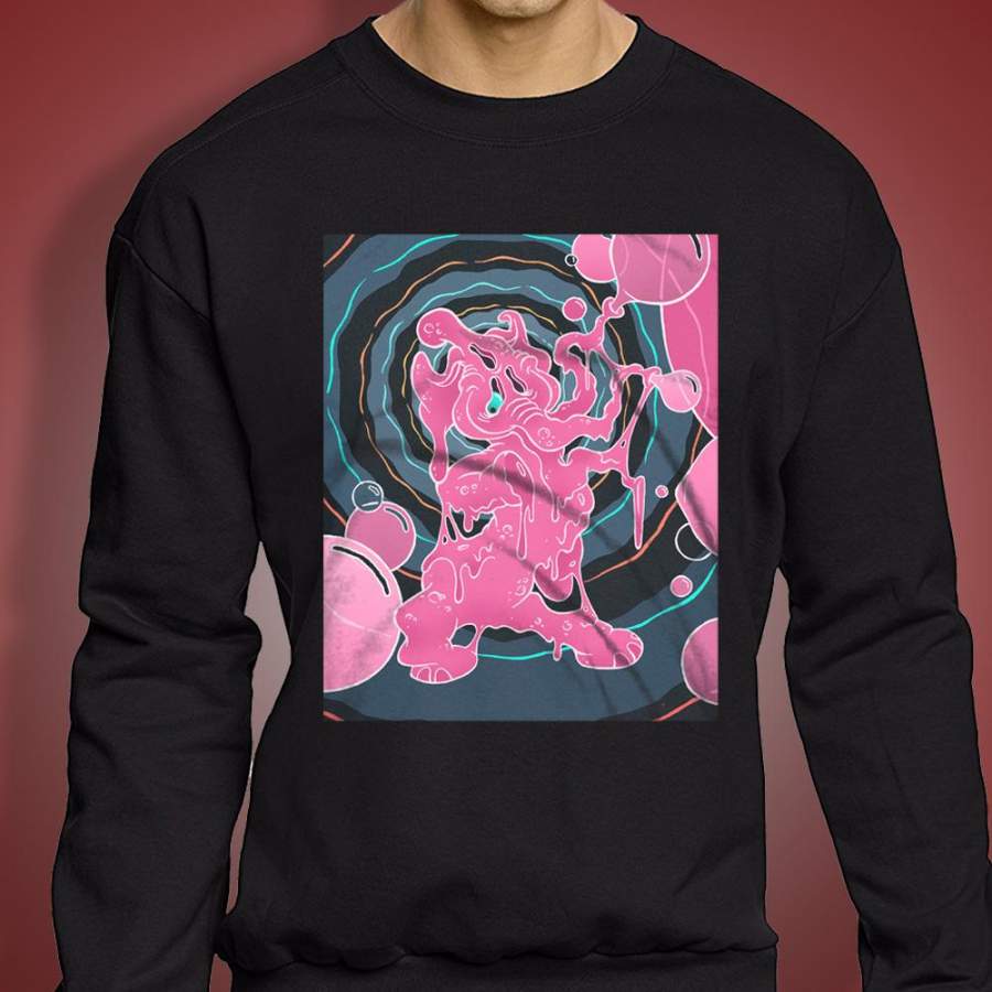 Pink Elephant Funny Men’S Sweatshirt