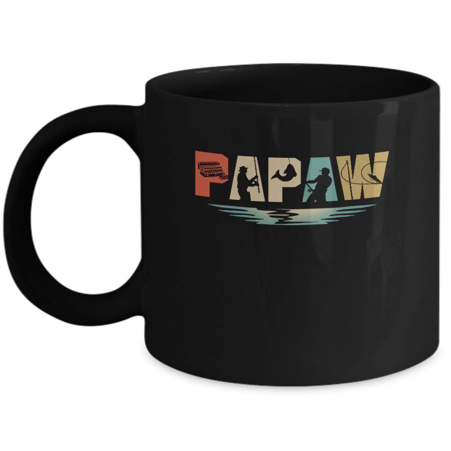 Vintage Fishing Papaw Father’s Day Gift Mug