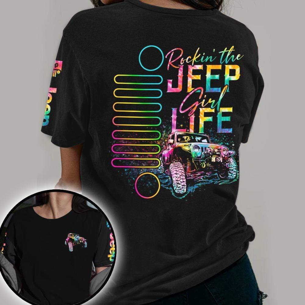 Rocking The Jeep Girl Life AOP Unisex T-Shirt