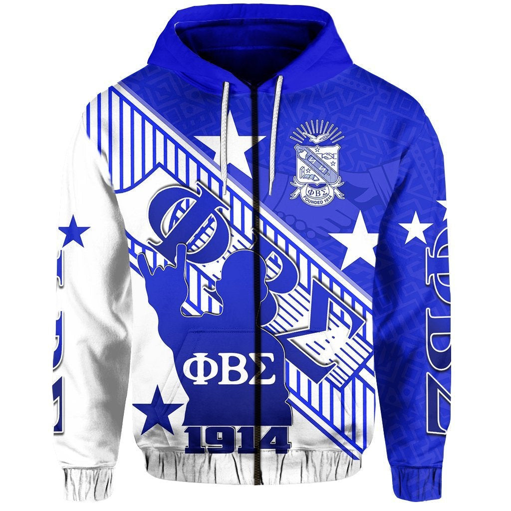 Fraternity Hoodie – Phi Beta Sigma Zip Hoodie Crest Style