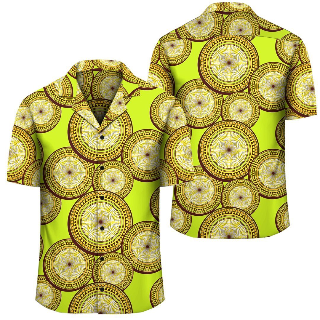 Africa Hawaiian Shirt – Ankara Hawaiian Shirt Circle Motif