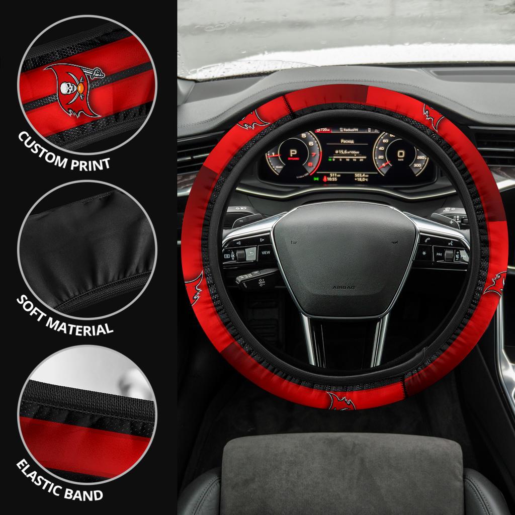 Incredible Tampa Bay Buccaneers Steering Wheel Cover