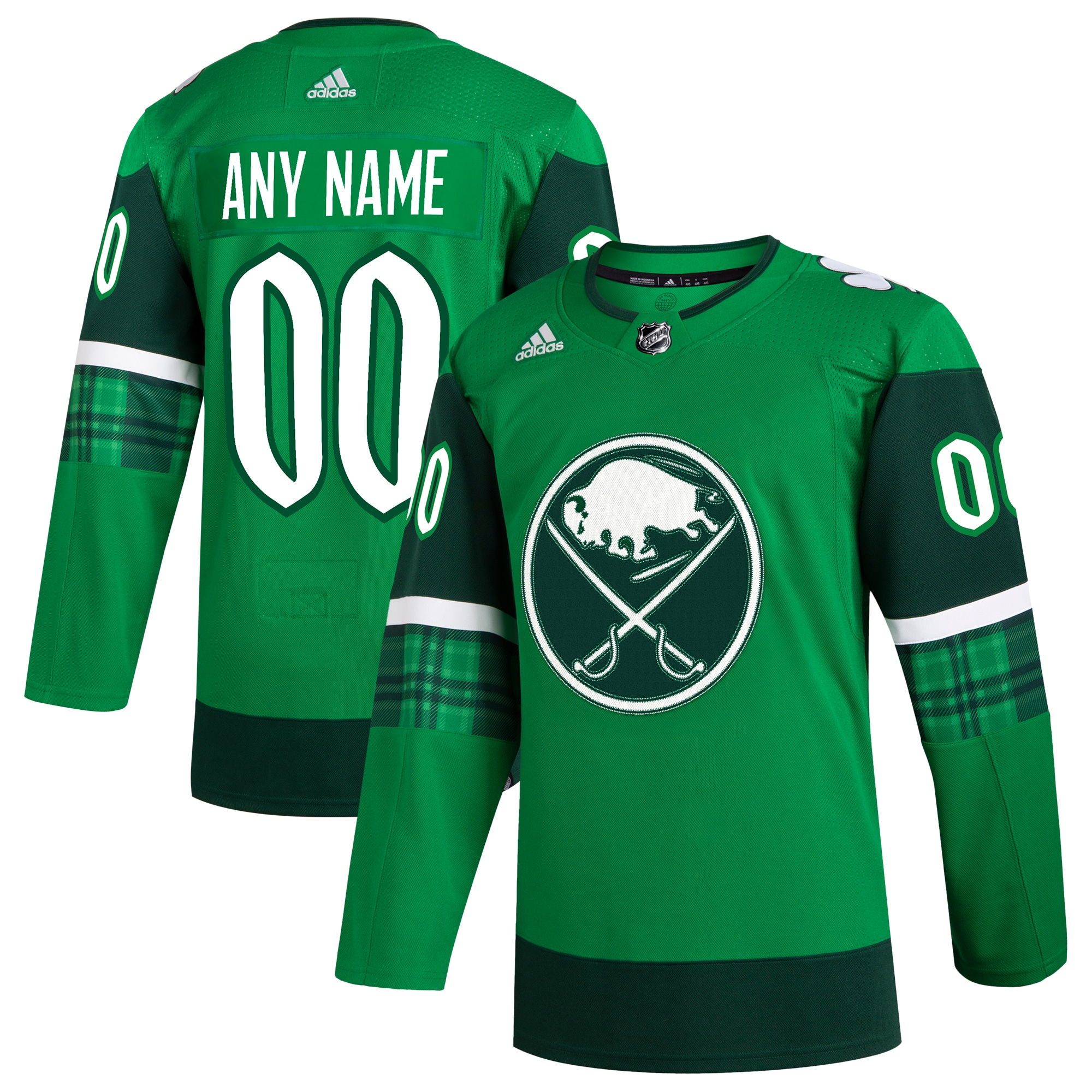 Buffalo Sabres St. Patrick's Day Authentic Custom Jersey – Kelly Green