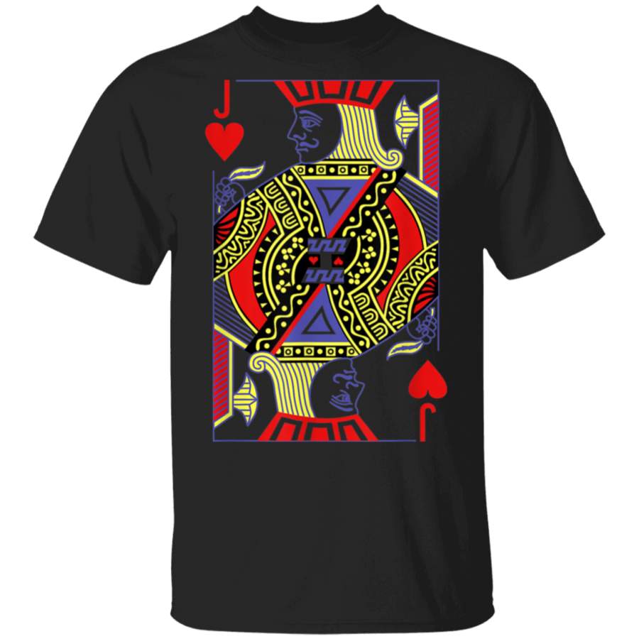 Jack Of Hearts Royal Flush Costume Halloween Playing Cards TShirt