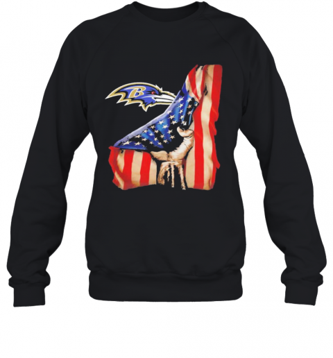 Baltimore Ravens American Flag Sweatshirt