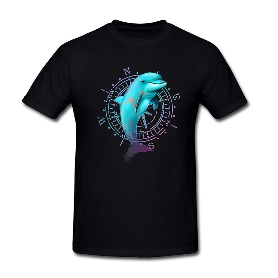 Men’s t shirts The Wizard of Nature Dolphin T-Shirt Cheap fashion short sleeved T-shirt