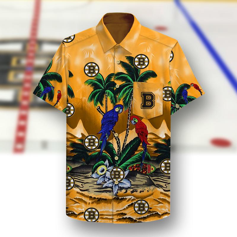 Boston Bruins Unisex Hawaiian Shirt Pattern- Hawaii Shirt-Hao1