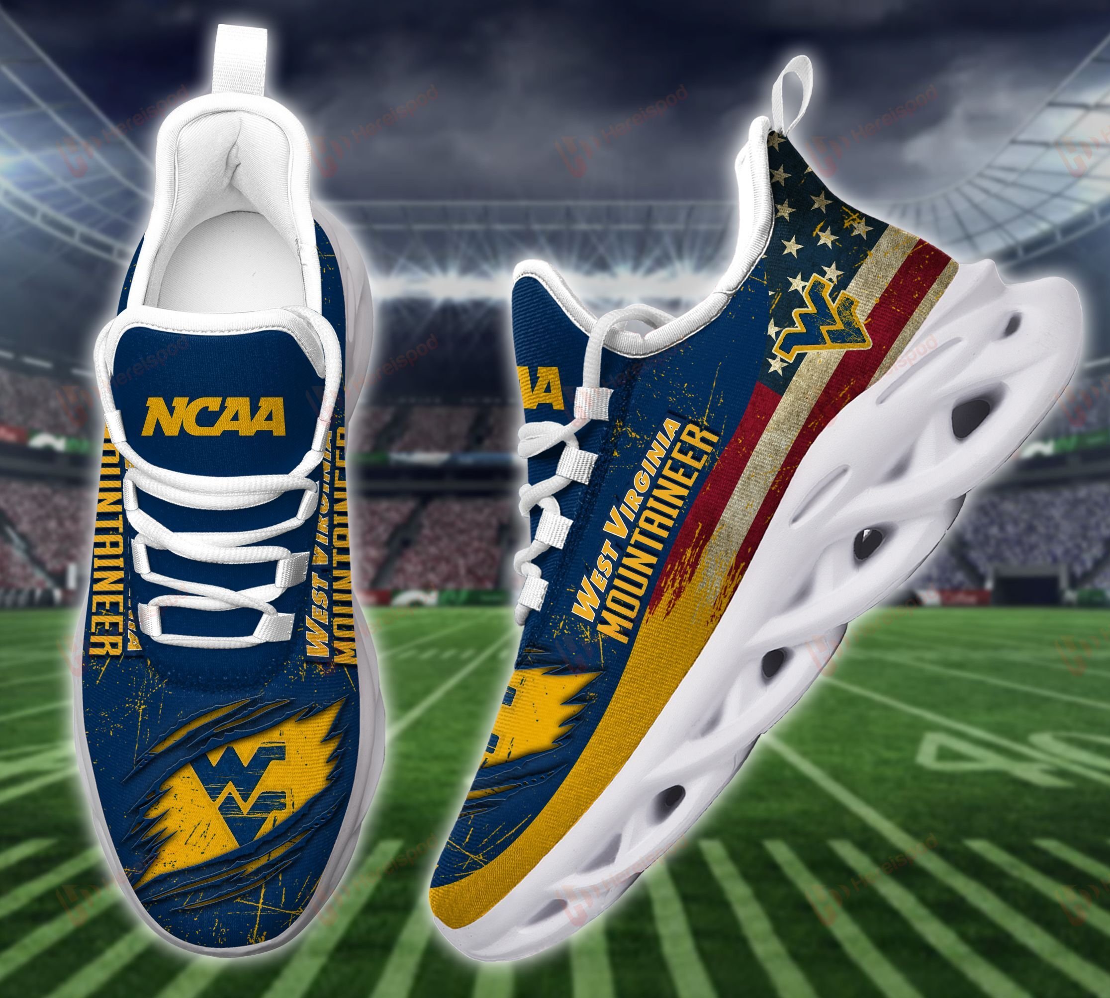 West Virginia Mountaineers Max Soul Shoes Ths21081454