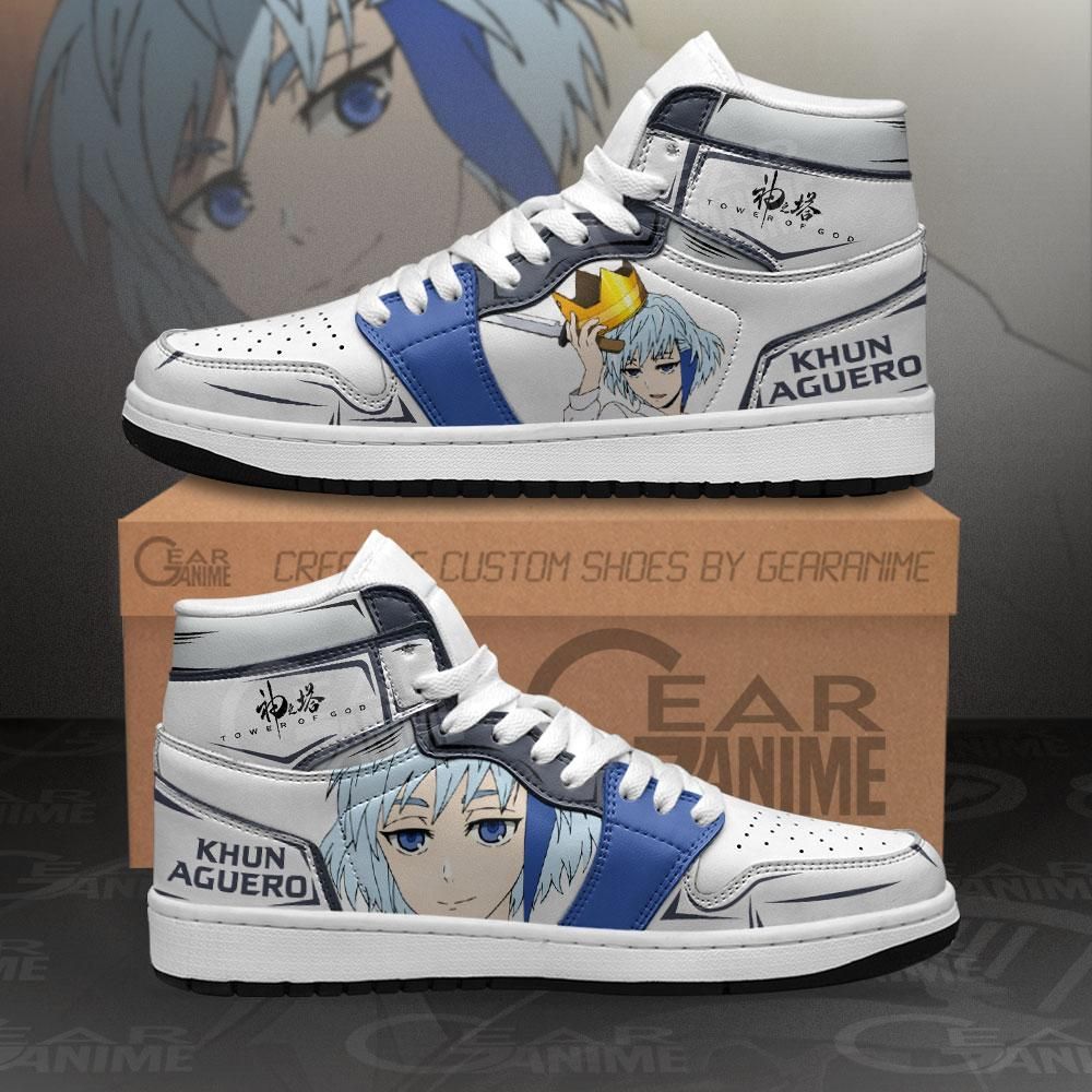 Tower Of God Khun Aguero Custom Anime Air Jordan Shoes Sport Sneakers
