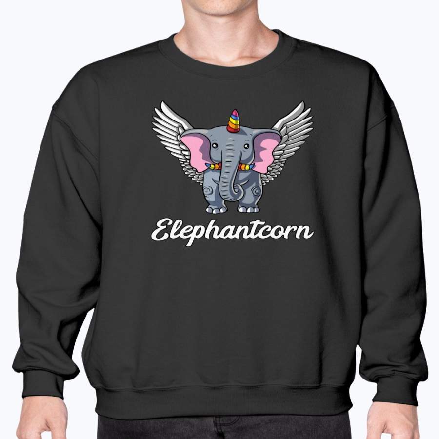 Elephant Unicorn Magical Funny Elephantcorn Sweatshirt T Shirt