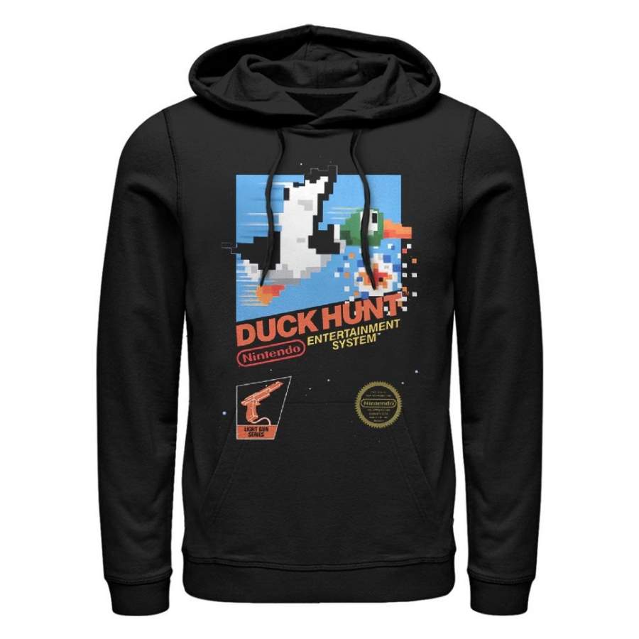 Nintendo Men’s NES Duck Hunt  Lightweight Hoodie Black