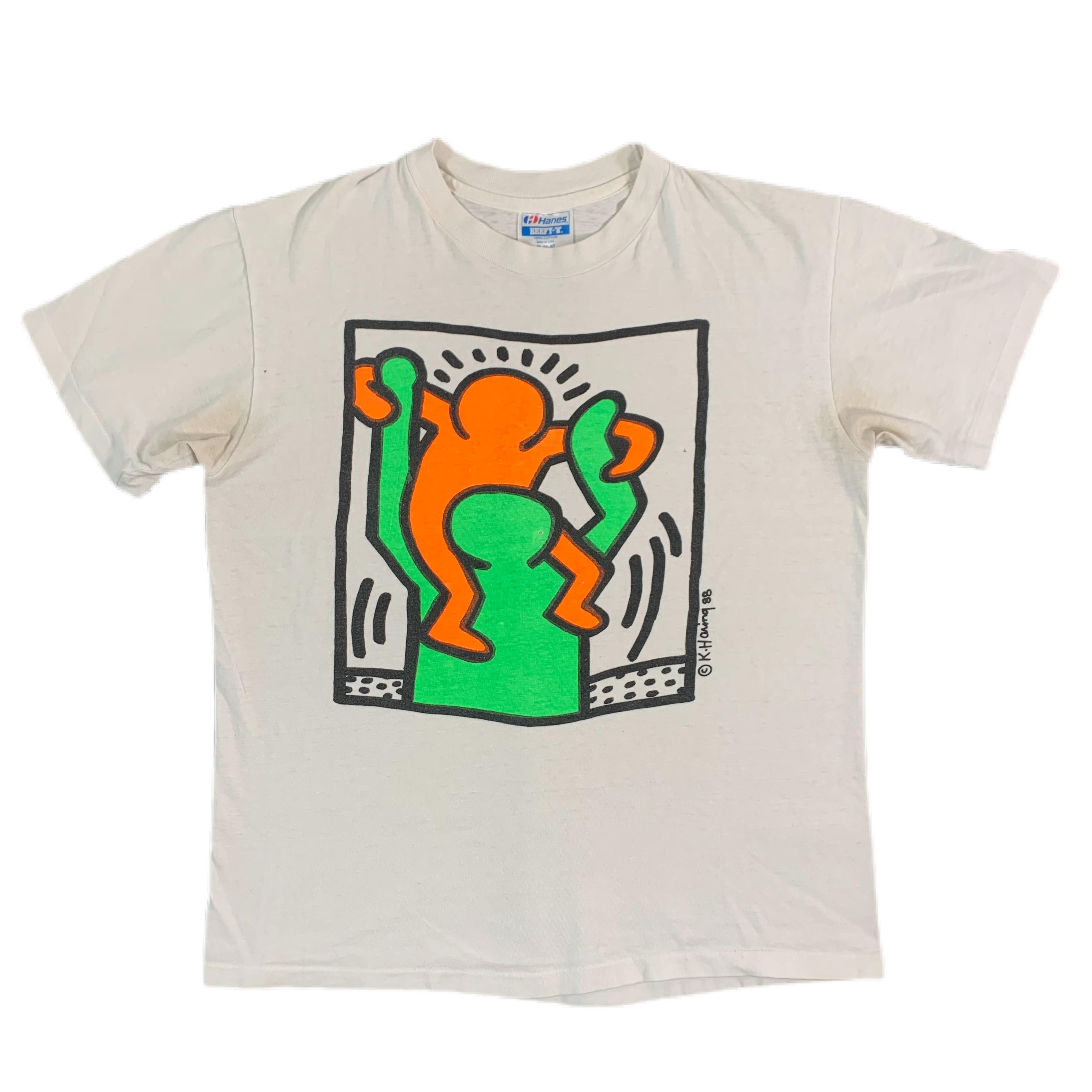 Vintage Keith Haring “Baby On Shoulders” T-Shirt