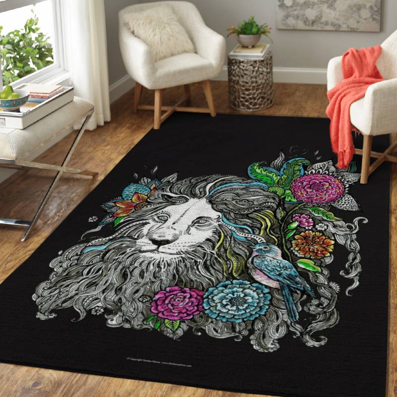 Spirt Animal Lion 3 – Spirit Animals Area Rug Carpet