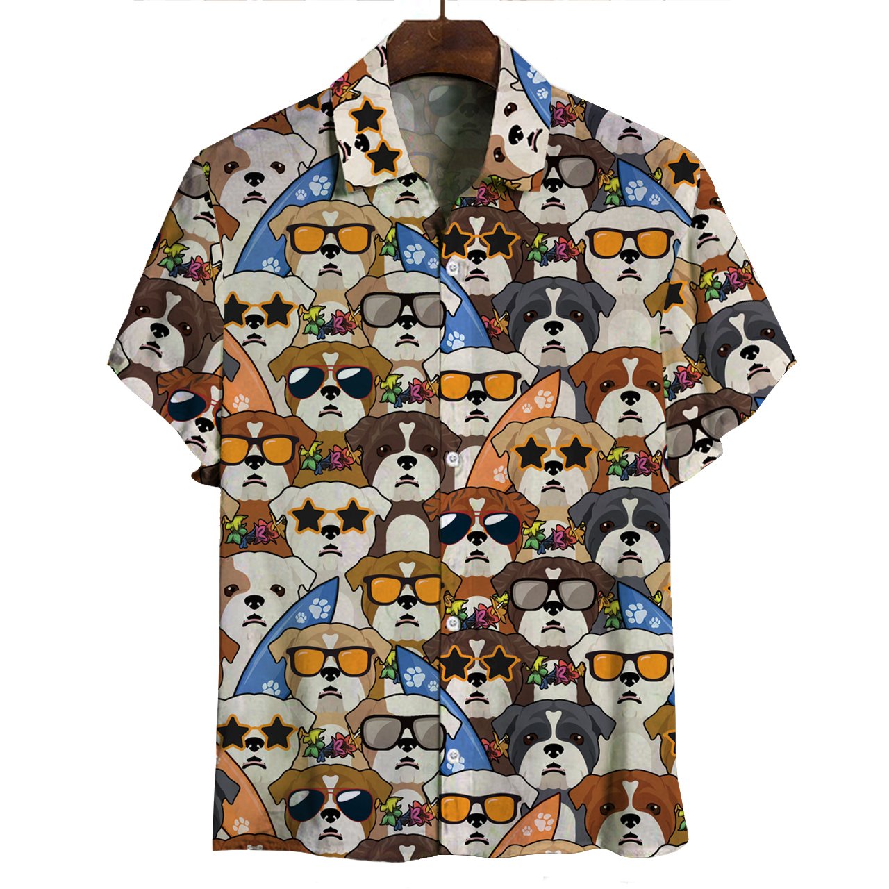 Aloha Hawaii English Bulldog Shirt Ha103056