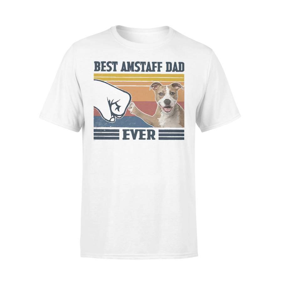 Father’s Day Best American Staffordshire Terrier Dad Ever Vintage T-shirt