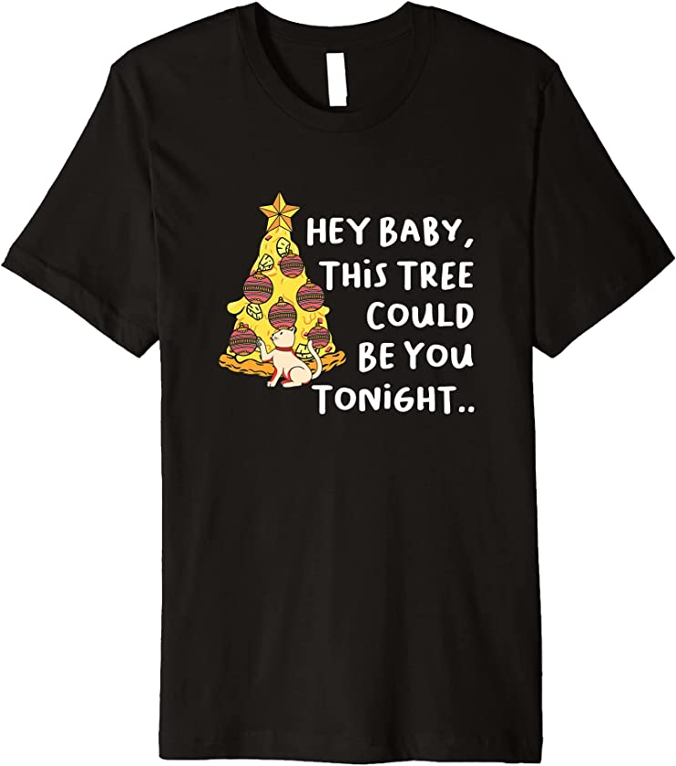 Christmas Tree Cat Kitten X-Mas Santa Claus New Year Xmas Premium T-Shirt