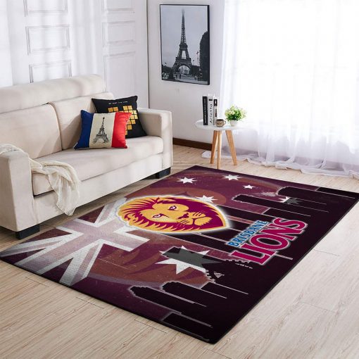 Afl Brisbane Lions Edition Carpet & Area Rug Living Room Rug Home Decor