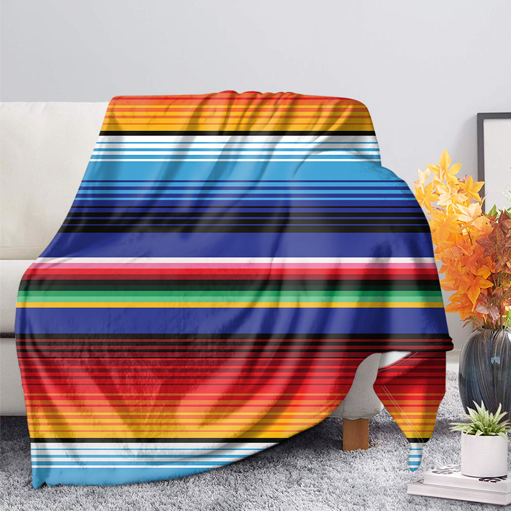 Tribal Mexican Serape Pattern Print Blanket