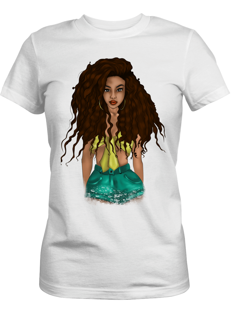 Shirt For Afro Black Women Art Shirt For Black Girl