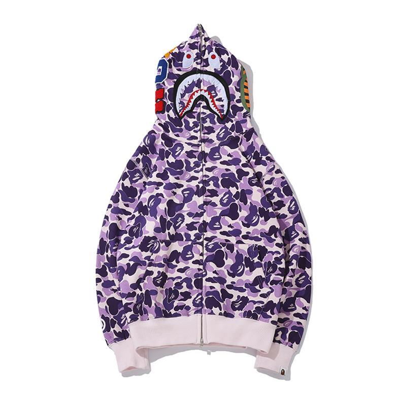 Bape Shark Camo Pullover Hoodie Hdcp6317