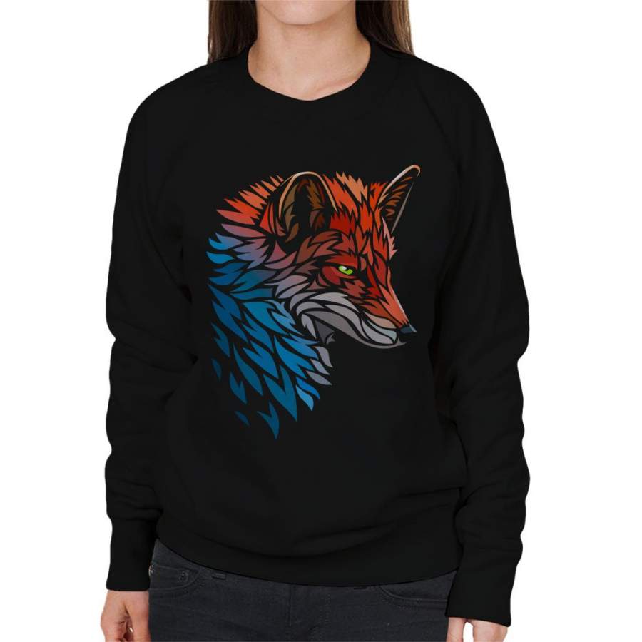 Tribal Fox Women’s Sweatshirt