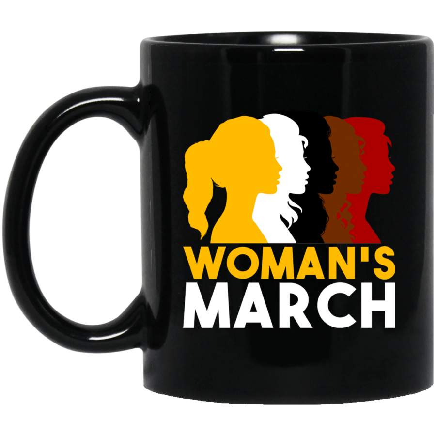 Woman’s March Black History Month Mug Melanin Women Afro Pride Cup Gift