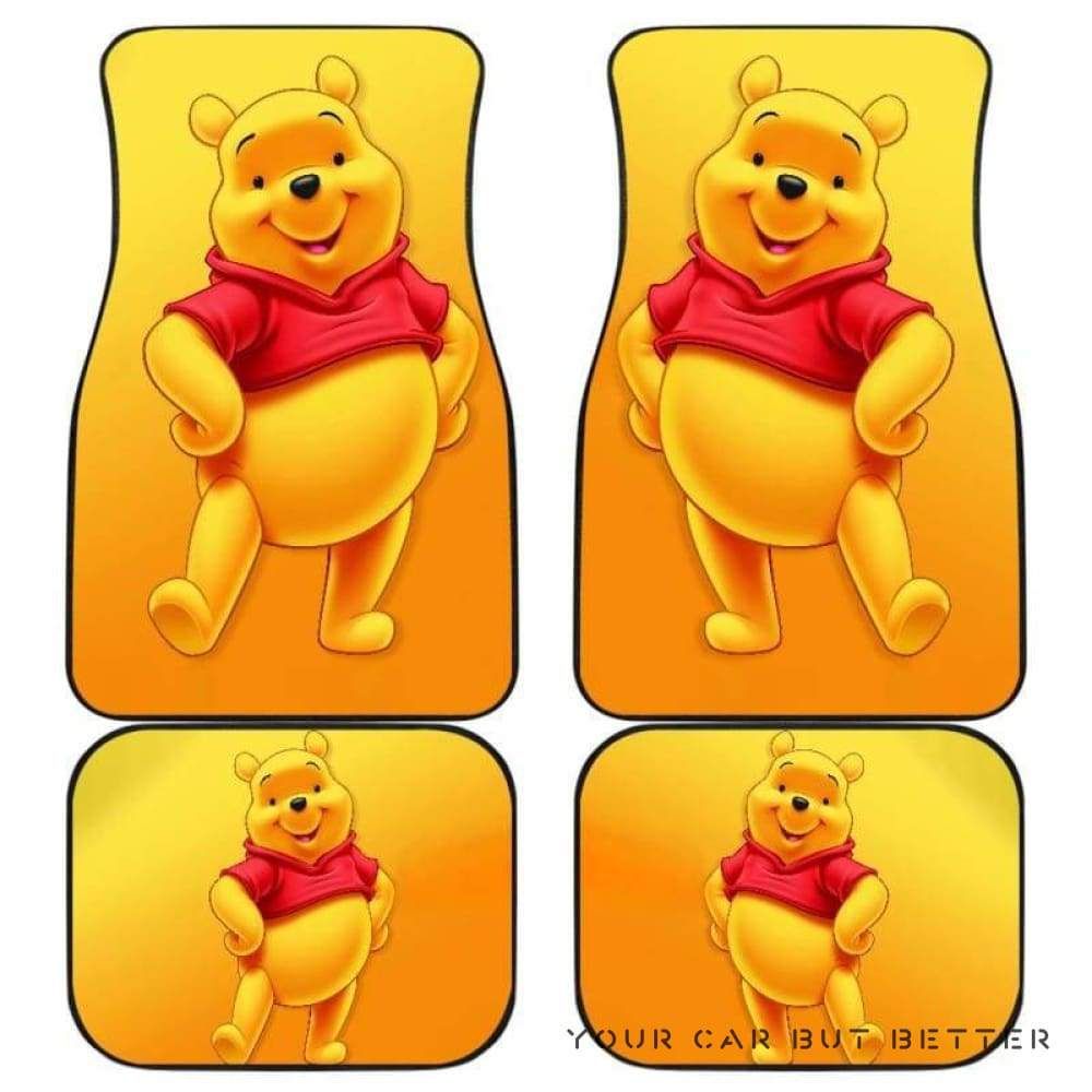 Winnie The Pooh Car Floor Mats 081812 Personalized Car Seat Floor Mat Custom Print v10862