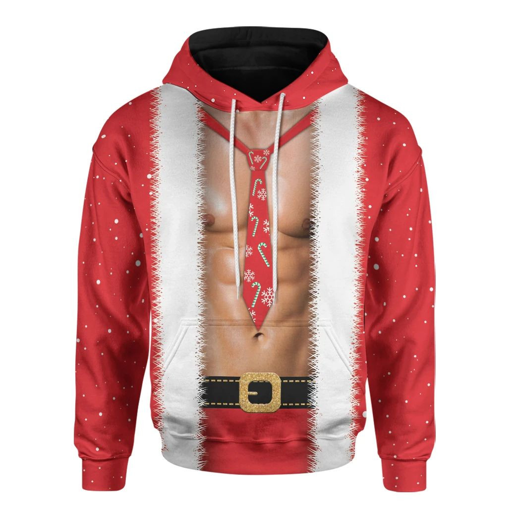 3D Male Santa Zkdy Christmas Hoodie