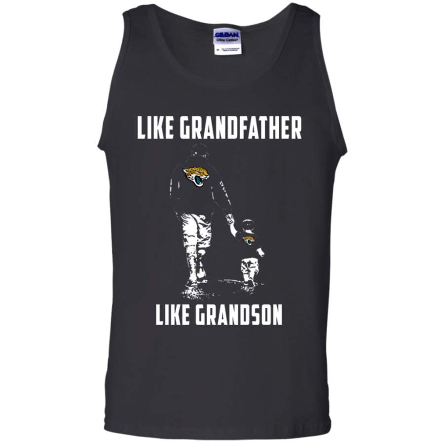 Unbelievable Jacksonville Jaguars Like GrandFather Like GrandSon t shirt Cotton Tank Top