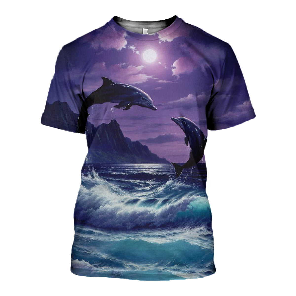 3D Printed Dolphin Hoodie T-shirt DT171190