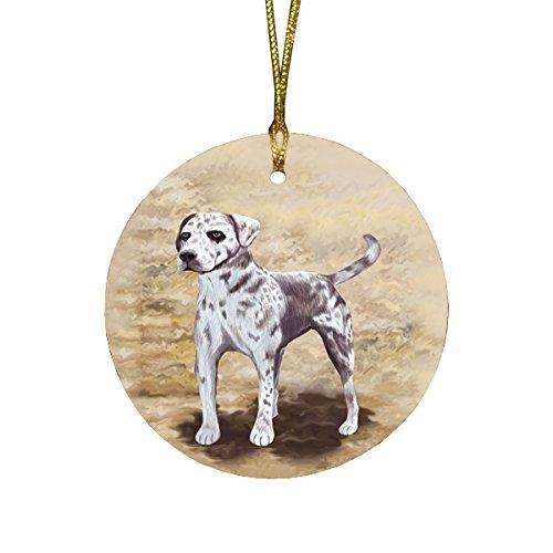 Catahoala Leopard Dog Round Christmas Ornament