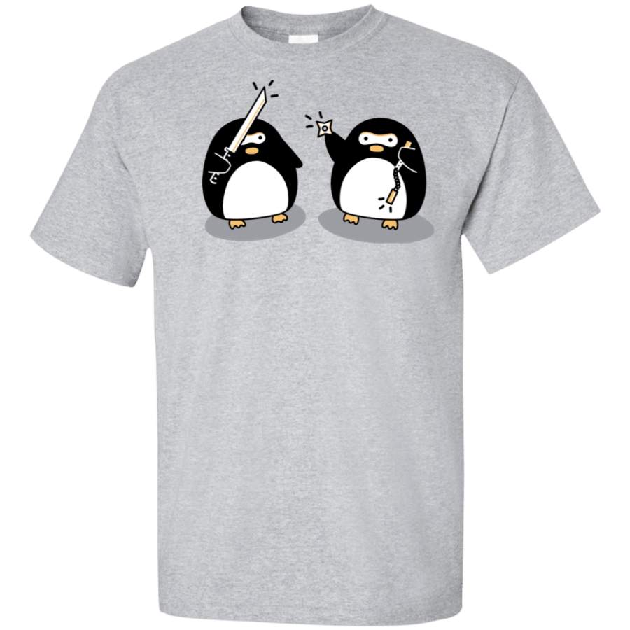 Cute Ninja Penguins Tall T-Shirt