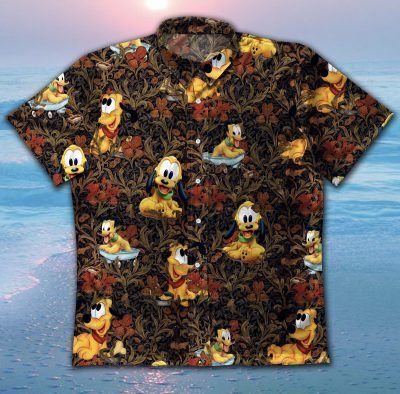 Gettyshirt Pluto Dog Gt Vintage Cotton Mens Hawaii Ha87178