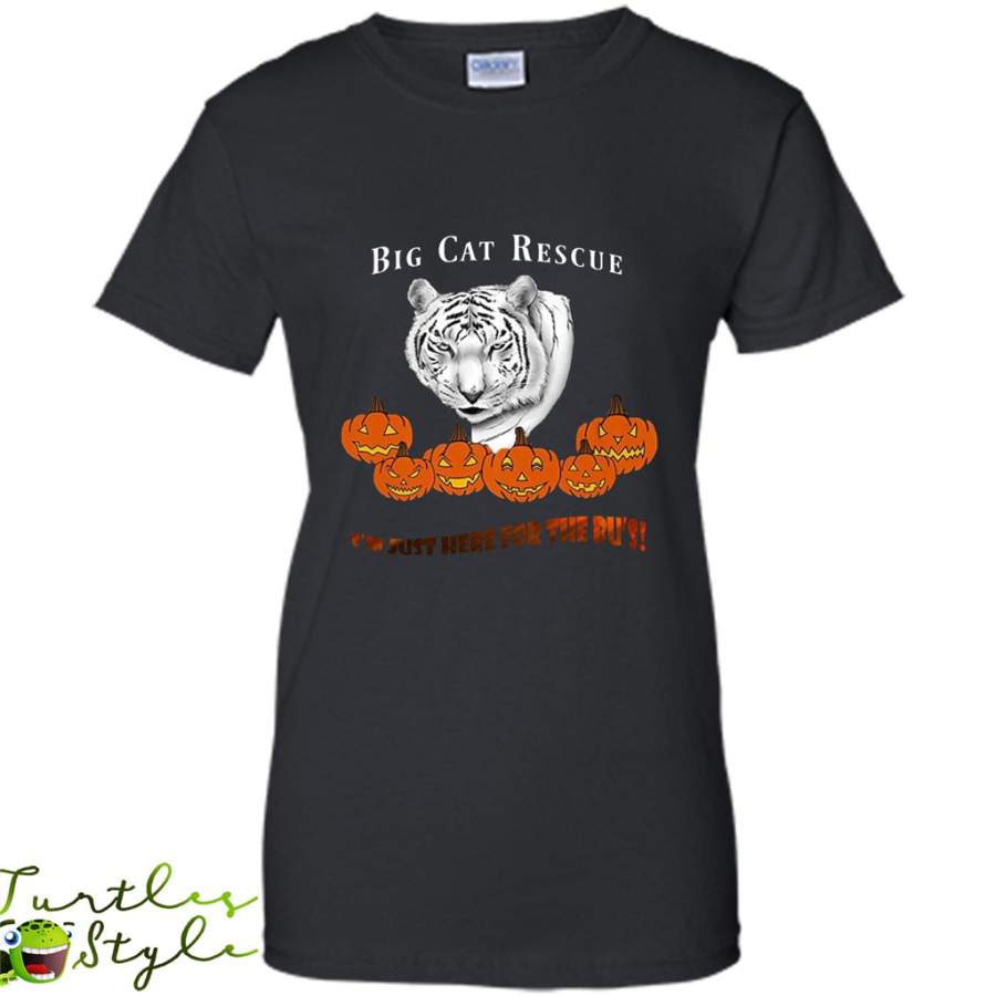 Big Cat Rescue I’m Just Here For The Bu’s, Zabu White Tiger Halloween – Gildan Women Shirt