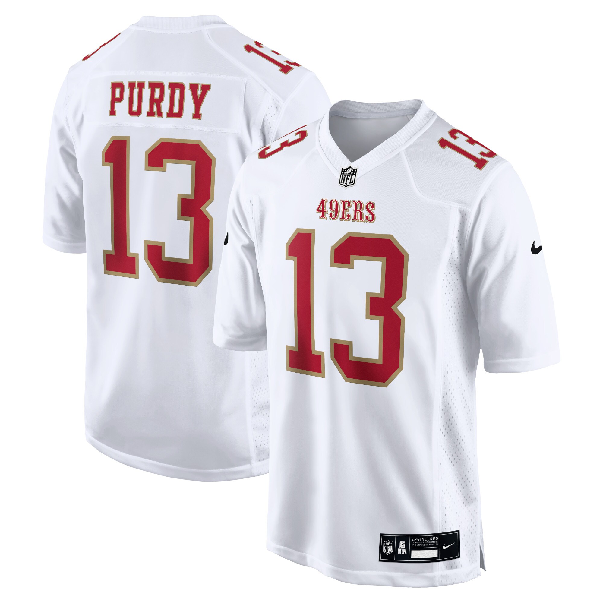 Brock Purdy San Francisco 49ers Fashion Game Jersey – Tundra White