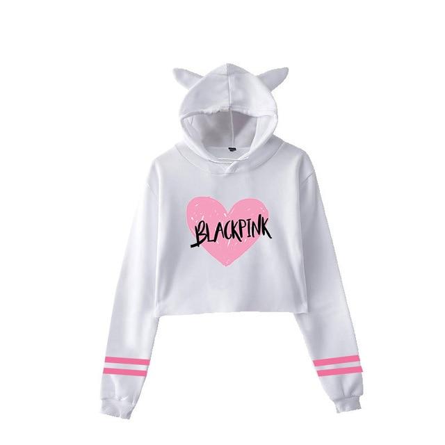 Blackpink Jisoo Jennie Lisa Rosé Pullovers Kpop Girl Groups In Your Area Blink Oversized Hoodie Sweatshirts