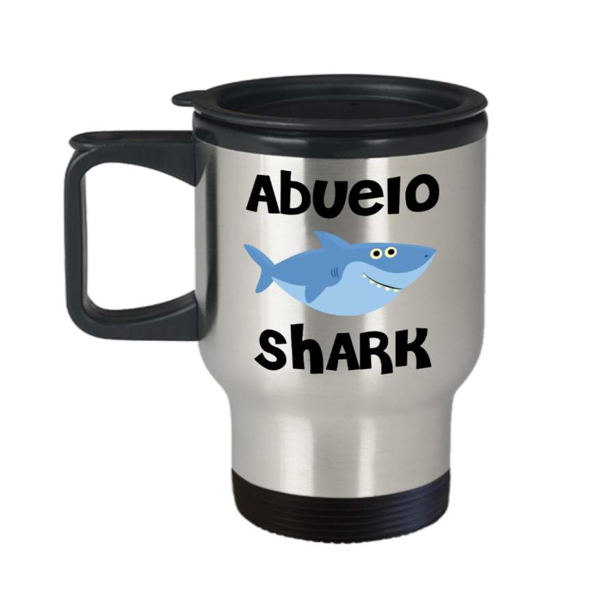 Abuelo Shark Mug Abuelo Birthday Gift Idea Do Do Do Gifts for Abuelos Stainless Steel Insulated Travel Coffee Cup