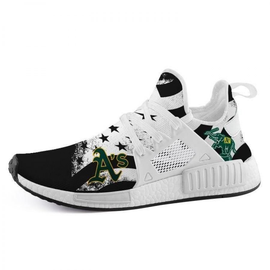 TeeDCMA Oakland Athletics NMD XR1 Lightweight Sneakers, Oakland Athletics Running Shoes