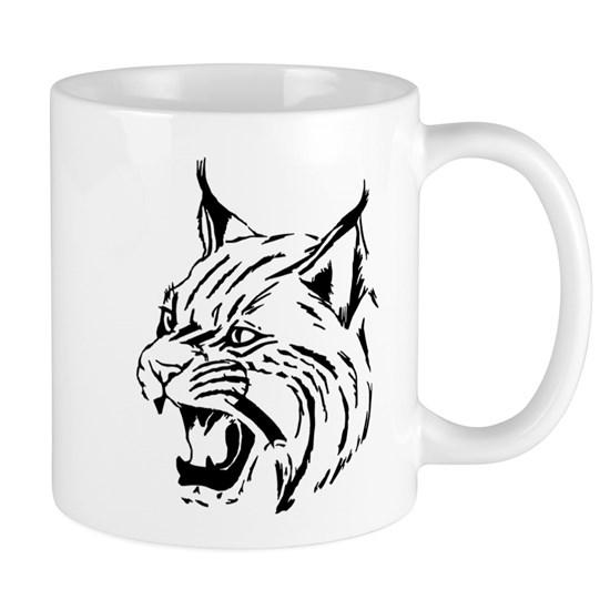 Tiger Wildcat Cat Head Face Lineart Animal Mug